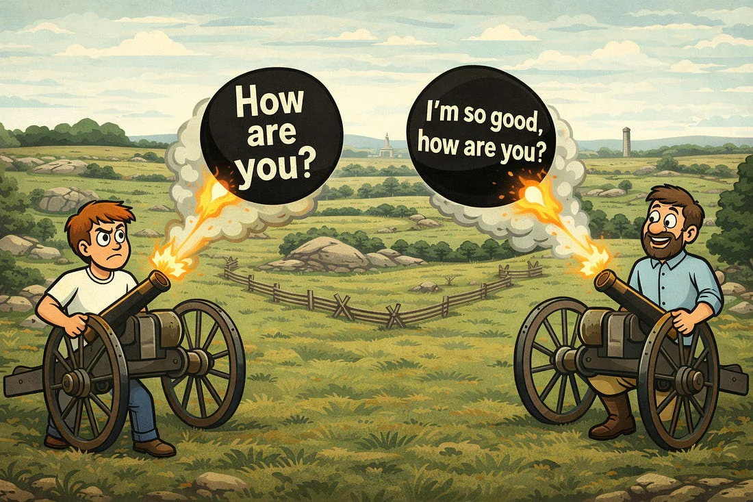 Fire away! The actual conversation is coming, the actual conversation is coming.