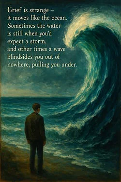 Grief is like the ocean.